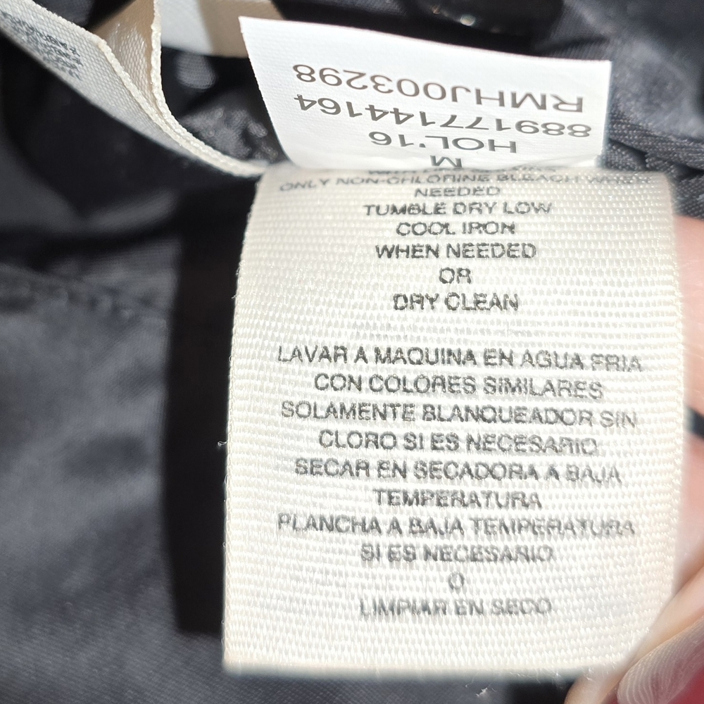 Rachel Black Quilted Outerwear Reversible‎ Vest Zip Close Medium Fall Spring - Picture 7 of 8
